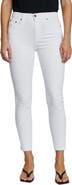 Pistola Aline High Waist Raw Hem Skinny Jeans