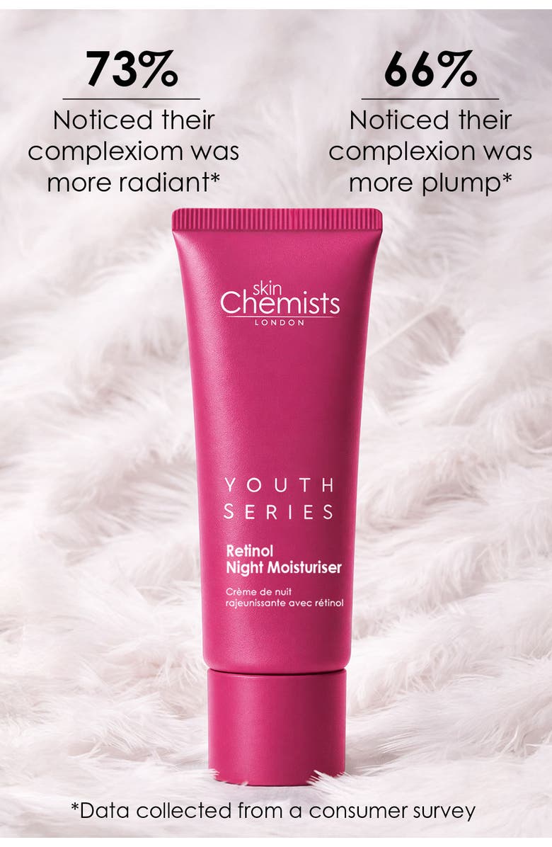 SKINCHEMISTS Youth Series Retinol & Bakuchiol Night Moisturiser 50ml, Alternate, color, White