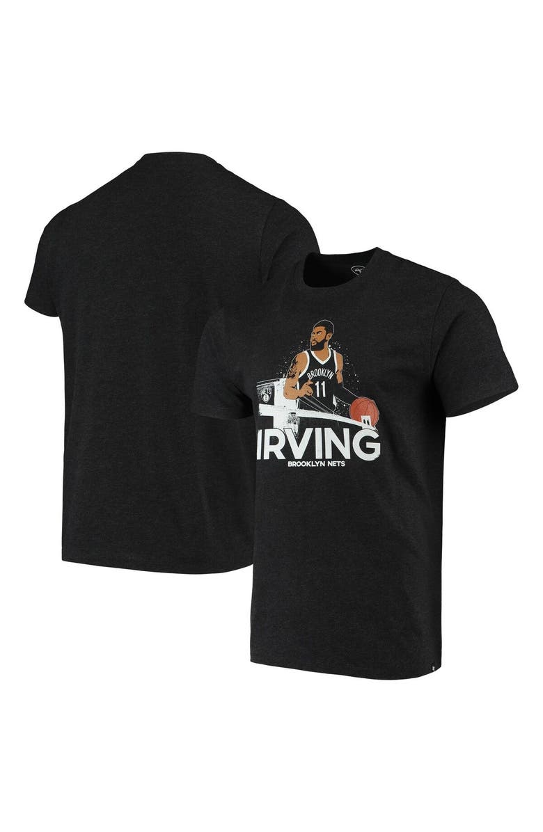 '47 Men's Kyrie Irving Black Brooklyn Nets Player Graphic T-Shirt, Main, color, 