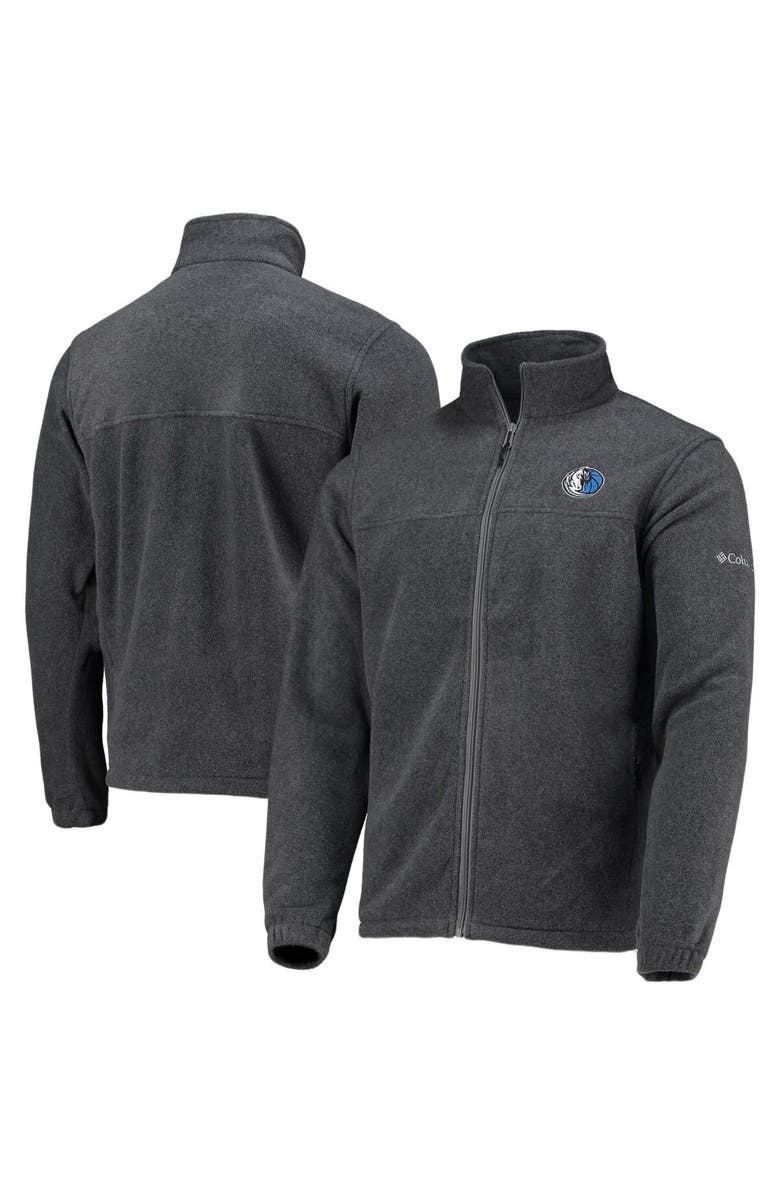 Columbia Men's Columbia Dallas Mavericks Heathered Charcoal Flanker Full-Zip Jacket, Main, color, Heather Charcoal