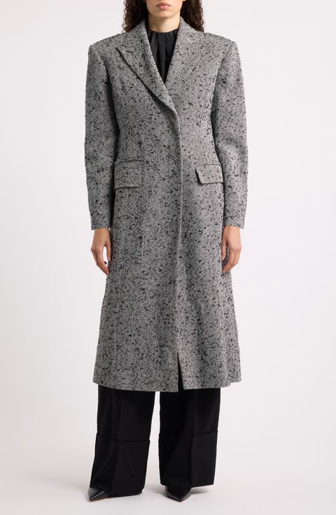 Molita Peak Lapel A-Line Coat