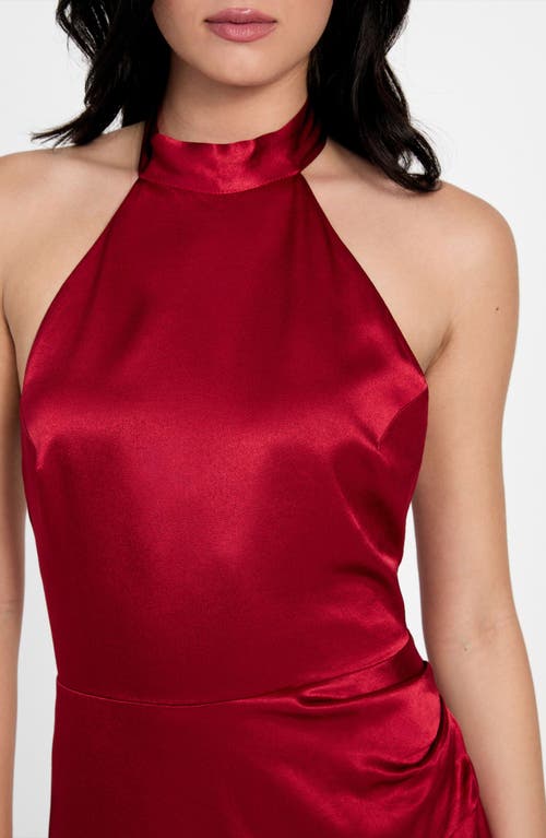 Guess Naomi Halter Minidress In Red