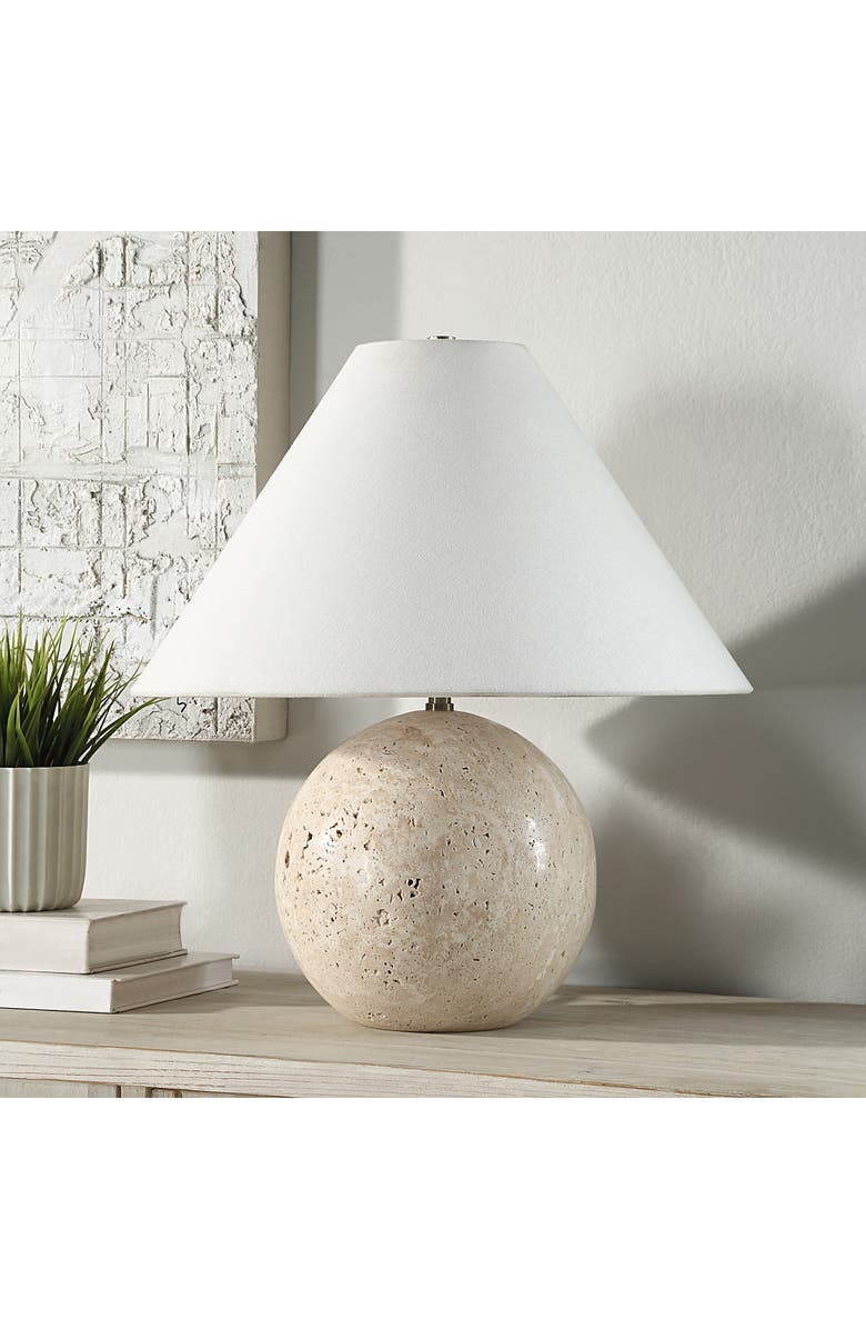 Renwil Assen Travertine Table Lamp, Alternate, color,