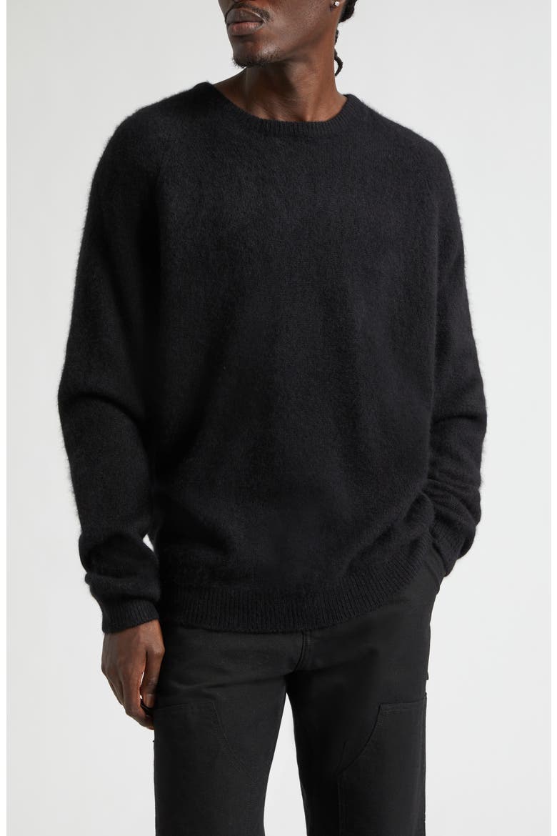 Cashmere Crewneck Sweater, Main, color, BLACK