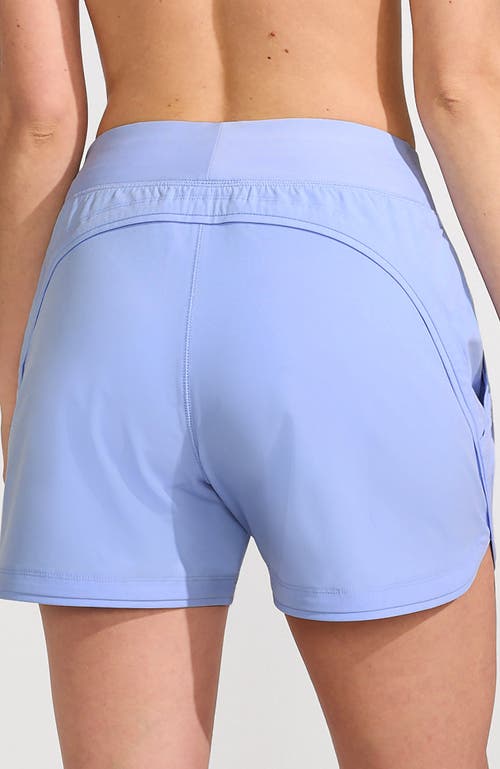 LANDS' END LANDS' END 5" QUICK DRY ELASTIC WAIST BOARD SHORTS SWIM COVER-UP SHORTS WITH PANTY 
