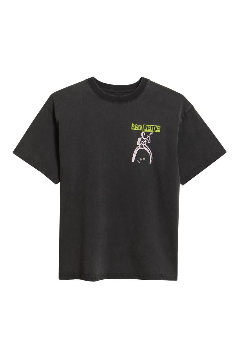 Oversize Sex Pistols Stance Graphic T-Shirt, Alternate, color, WASHED BLACK