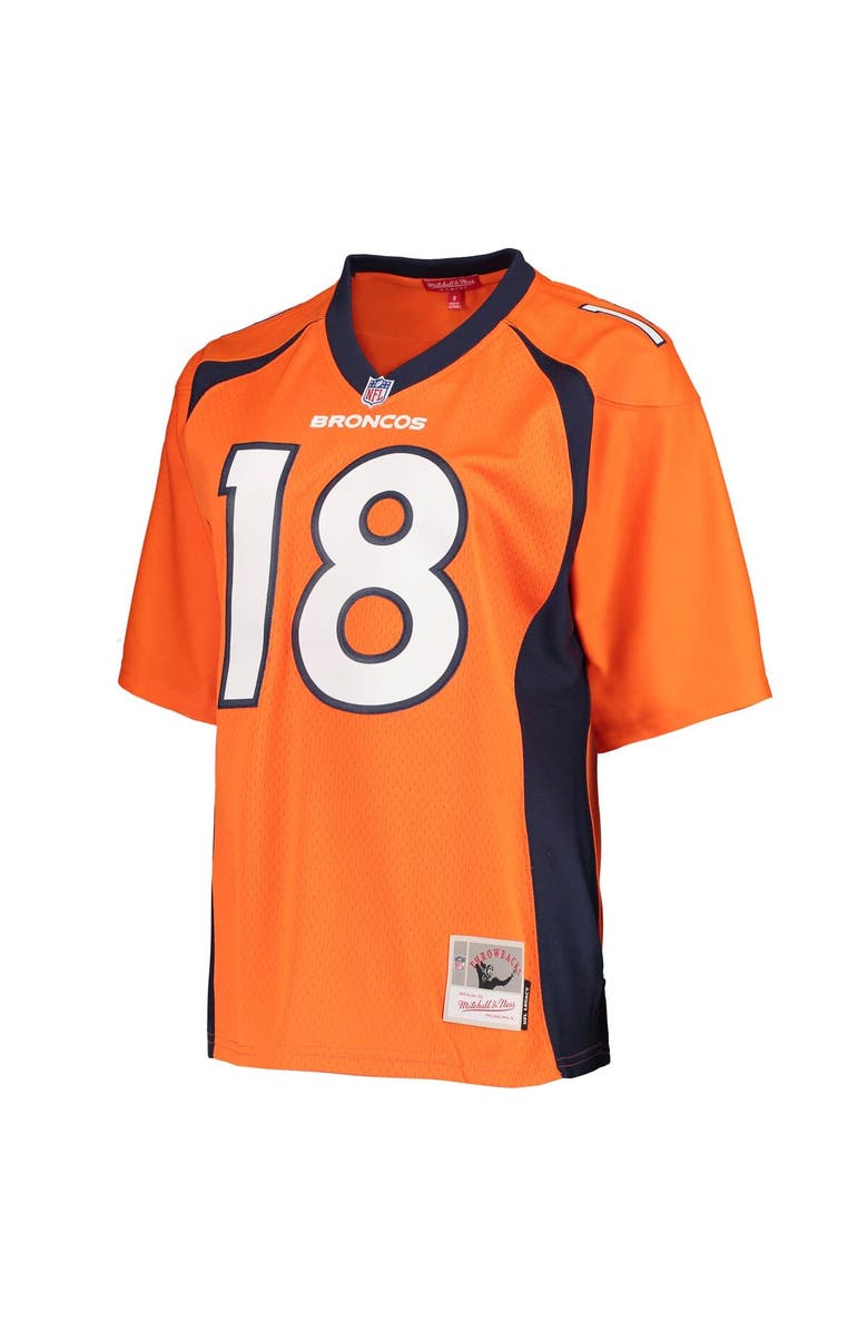 Mitchell & Ness Women's Mitchell & Ness Peyton Manning Orange Denver Broncos Legacy Replica Player Jersey, Alternate, color,
