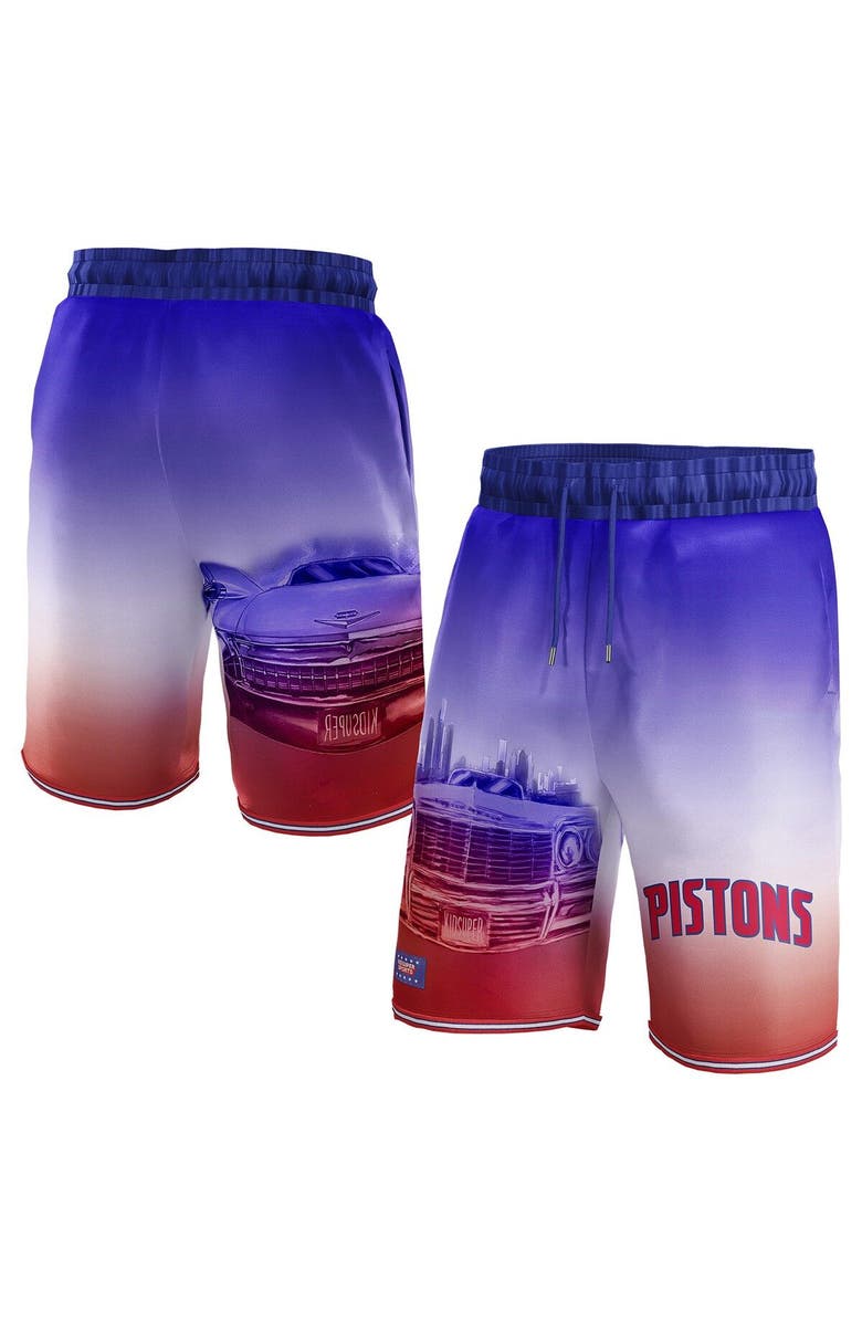 NBA X KIDSUPER Unisex NBA & KidSuper Studios by Fanatics Red Detroit Pistons Hometown Shorts, Main, color, Red