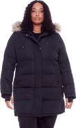 Alpine North AULAVIK PLUS SIZE - Vegan Down Mid-length Hooded Parka Coat
