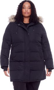 Alpine North AULAVIK PLUS SIZE - Vegan Down Mid-length Hooded Parka Coat