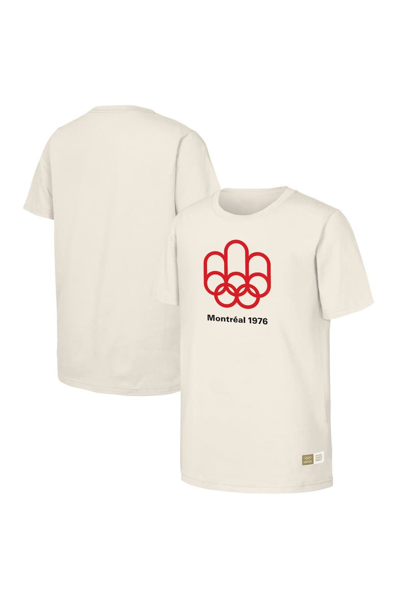 Men's  Natural 1976 Montreal Games Olympic Heritage T-Shirt, Alternate, color, Natural