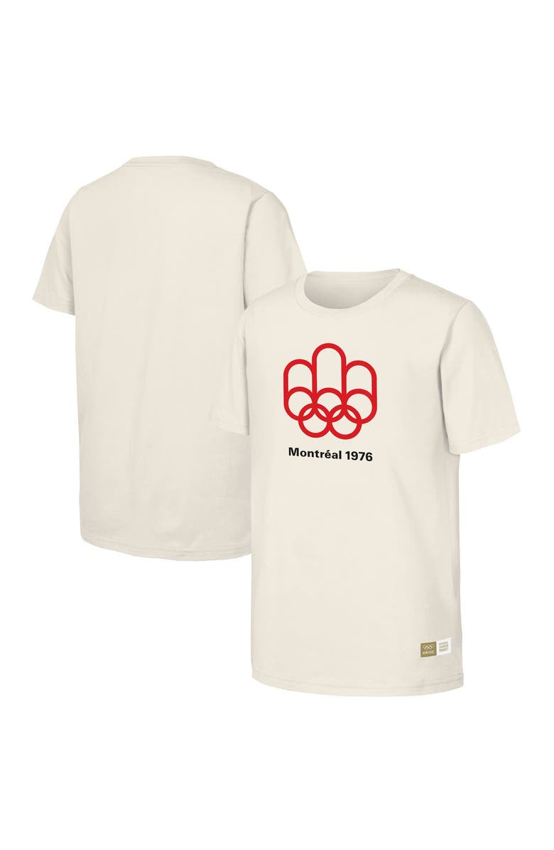 Outerstuff Men's Natural 1976 Montreal Games Olympic Heritage T-Shirt, Alternate, color, Natural
