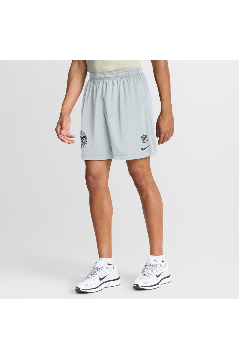 Men's Nike  Purple/Platinum Minnesota Vikings Sideline Standard Issue Dri-FIT Reversible Shorts, Alternate, color, Purple