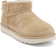 UGG® Classic Ultra Mini Biarritz Genuine Shearling Lined Bootie
