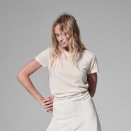 Majestic Filatures 100% Machine Washable Cashmere Short Sleeve Crewneck T-Shirt