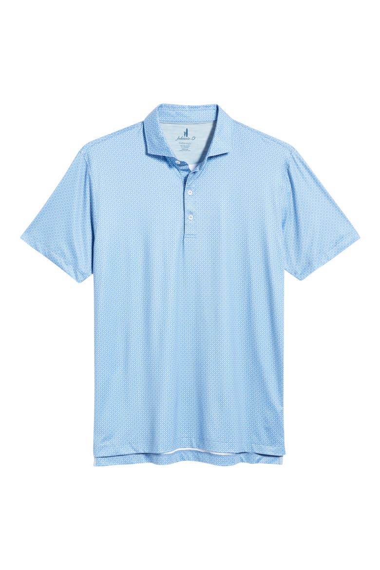 Ralph Geo Print Featherweight Performance Polo, Alternate, color, CARBON FIBER