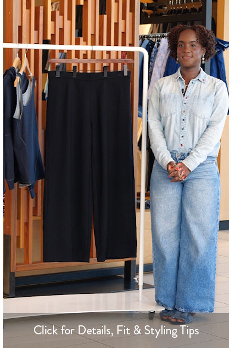 High Waist Wide Leg Ponte Knit Pants(Plus) video