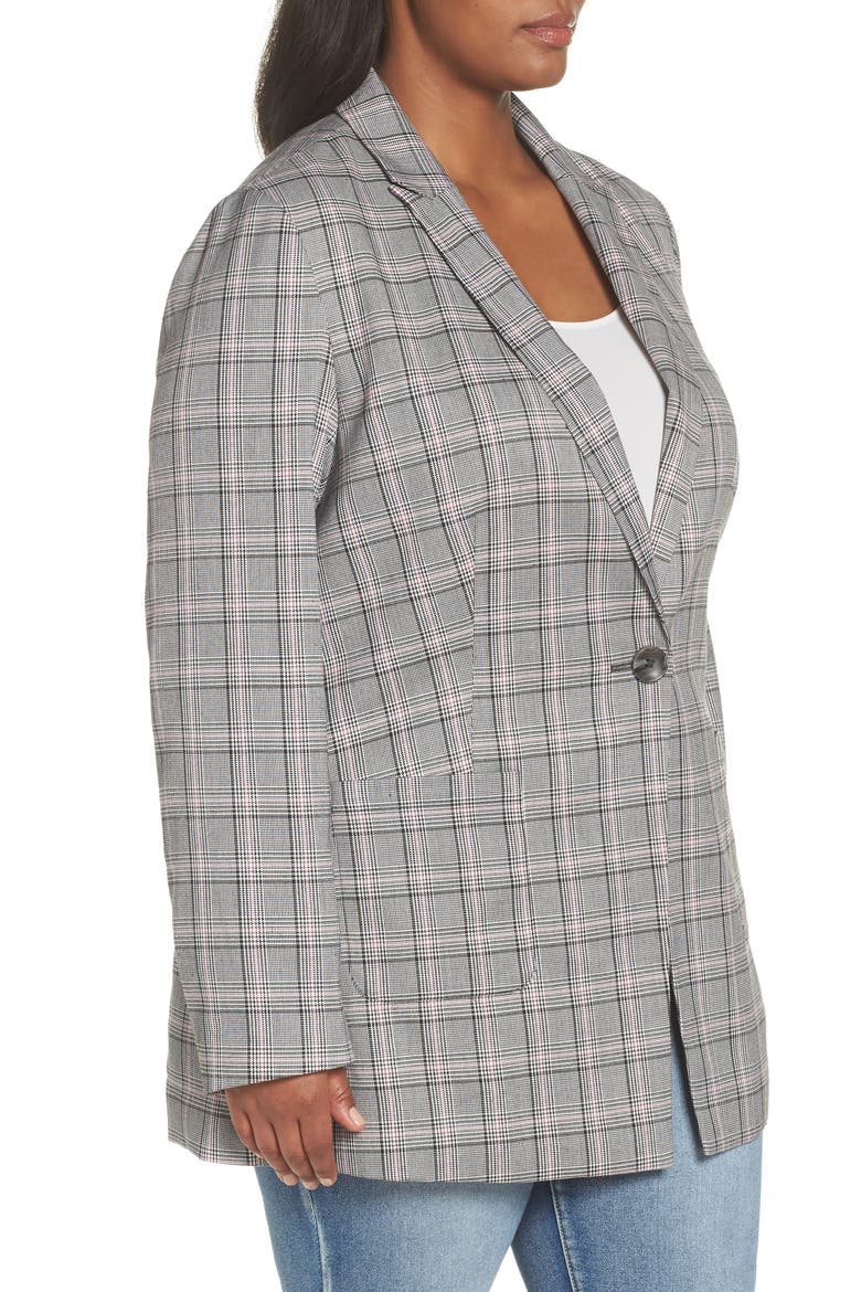 Norm Glen Plaid Blazer, Alternate, color, GREY PLAID