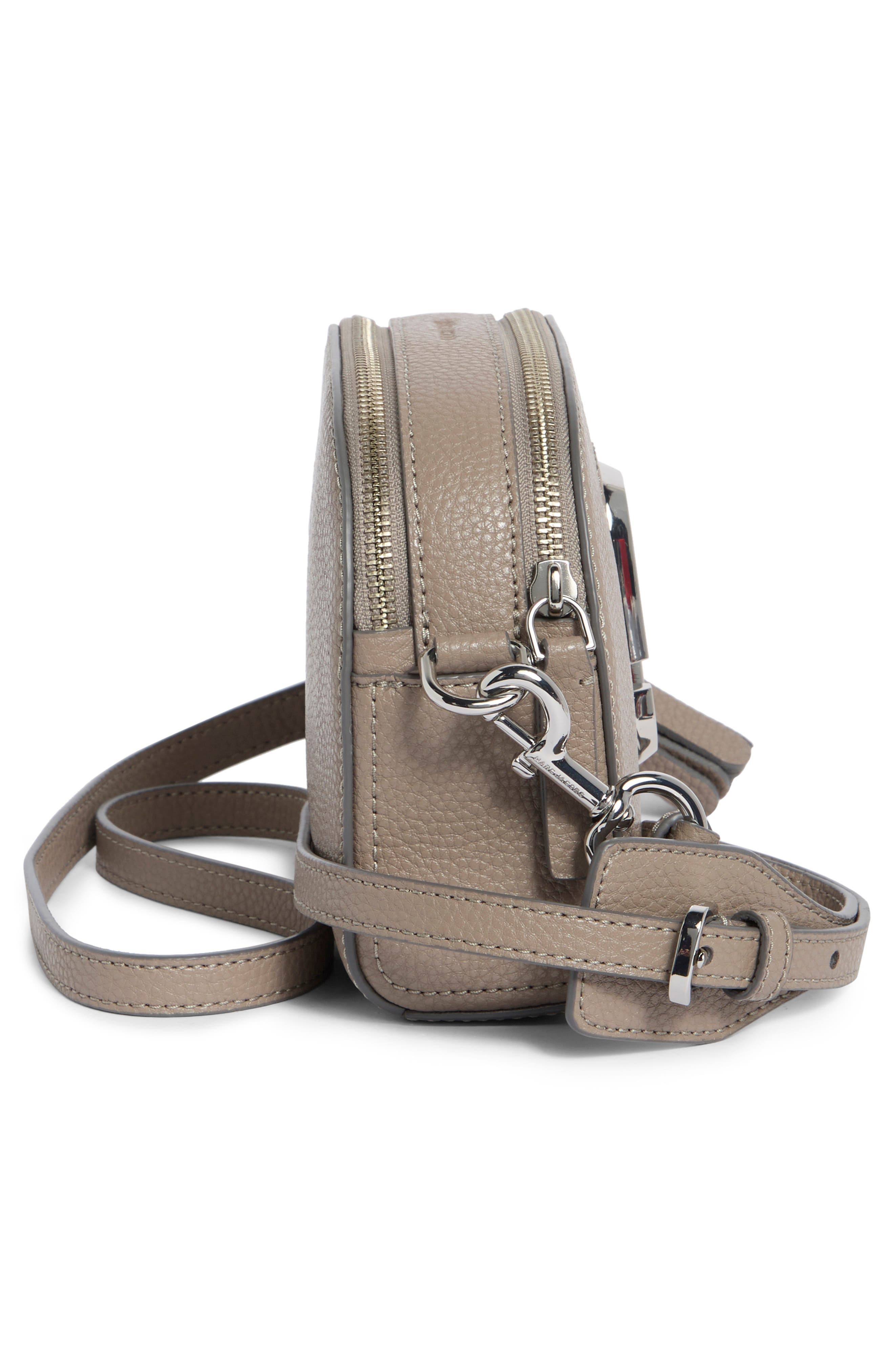 The Shutter Dome Leather Crossbody Bag, Alternate, color, CEMENT