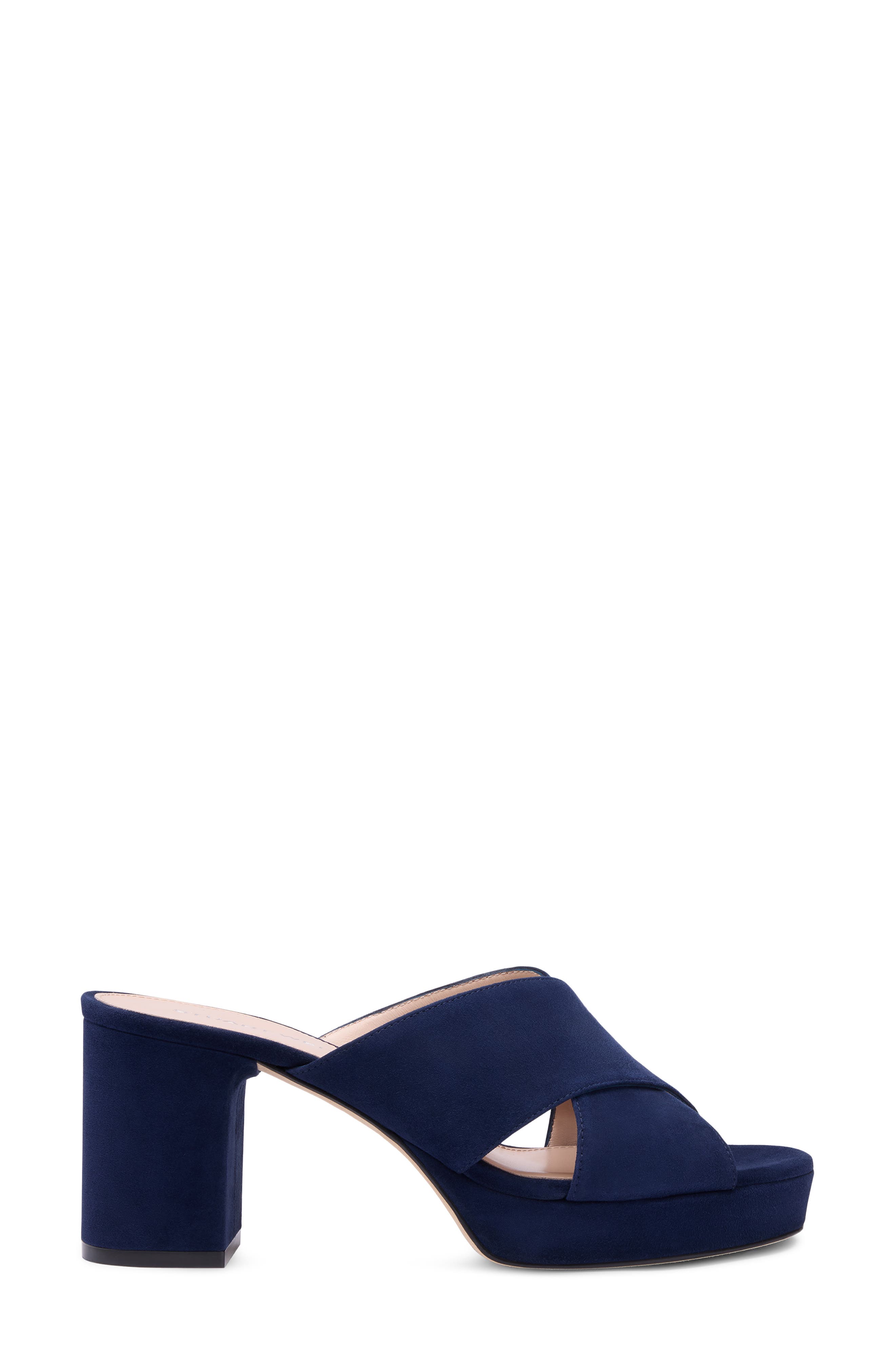 Stuart Weitzman Dayna Platform Sandal, Alternate, color, Nice Blue
