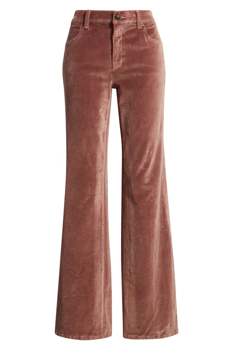 Ruby Flare Leg Pants, Alternate, color, DARK MAUVE