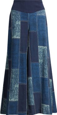 Free People Patches Wide Leg Jeans