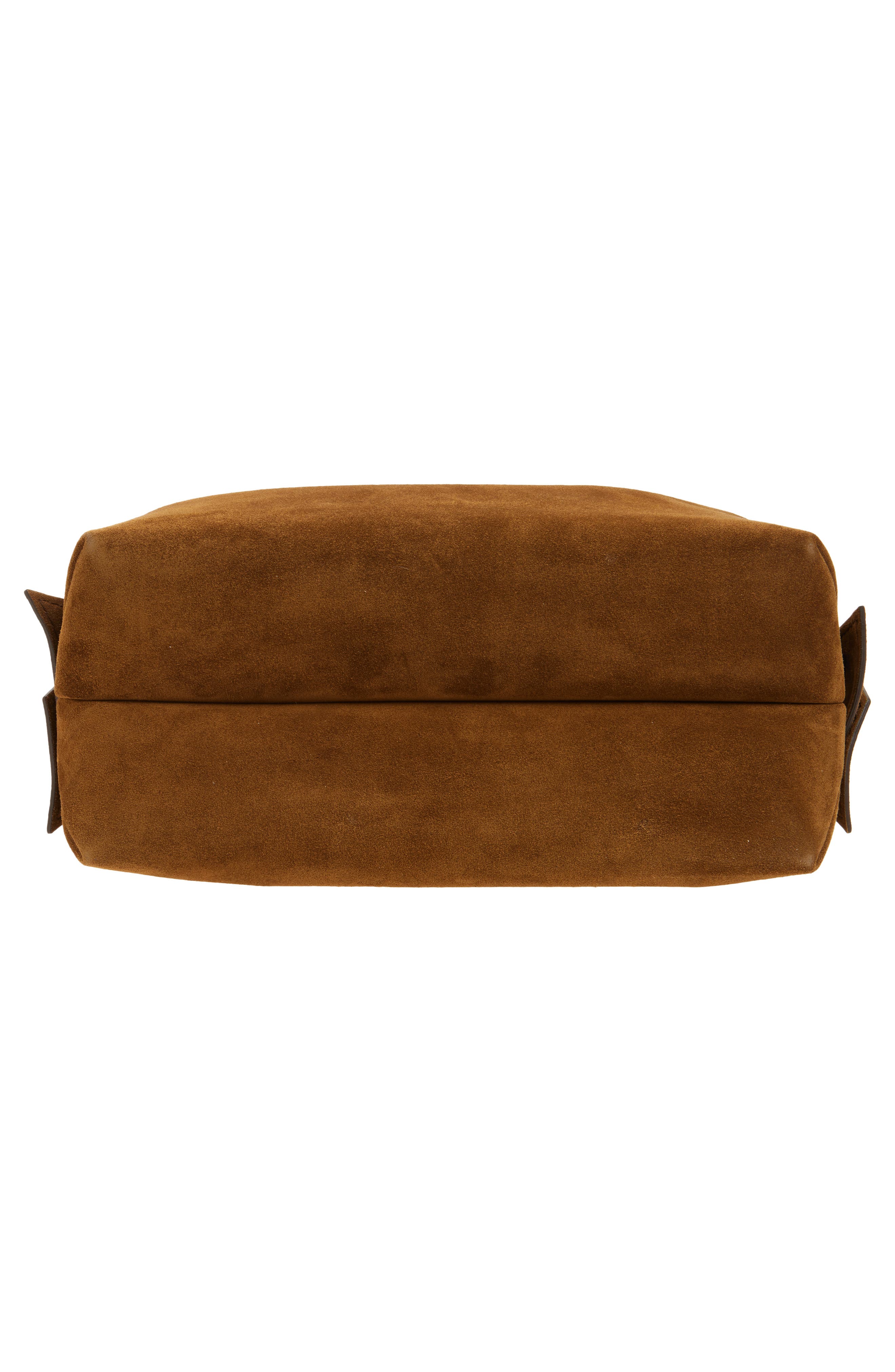 Acne Studios Musubi Suede Tote, Alternate, color, Cognac Brown