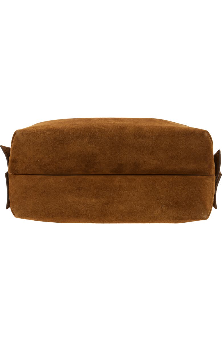 Acne Studios Musubi Suede Tote, Alternate, color, Cognac Brown