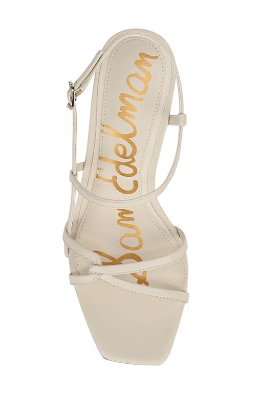 Sam Edelman Emmie Strappy Heel Sandal Modern Ivory Leather In Modern Ivory