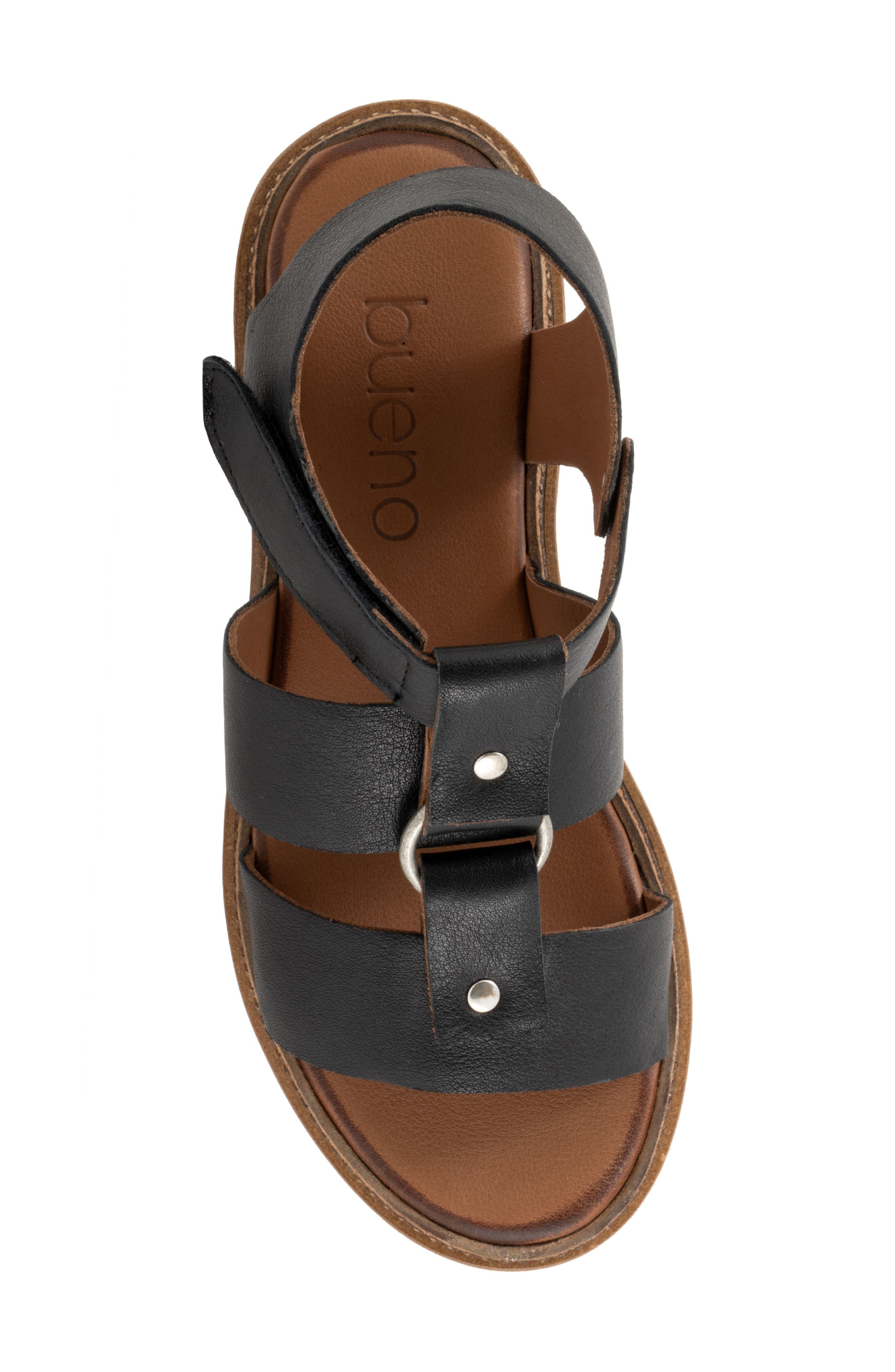 Bueno Athena Strappy Sandal, Alternate, color, Black