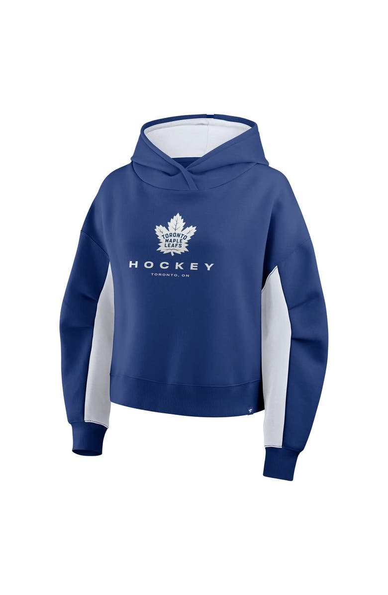 FANATICS Women's Fanatics Blue Toronto Maple Leafs Back Check Boxy Hoodie, Alternate, color, Blue