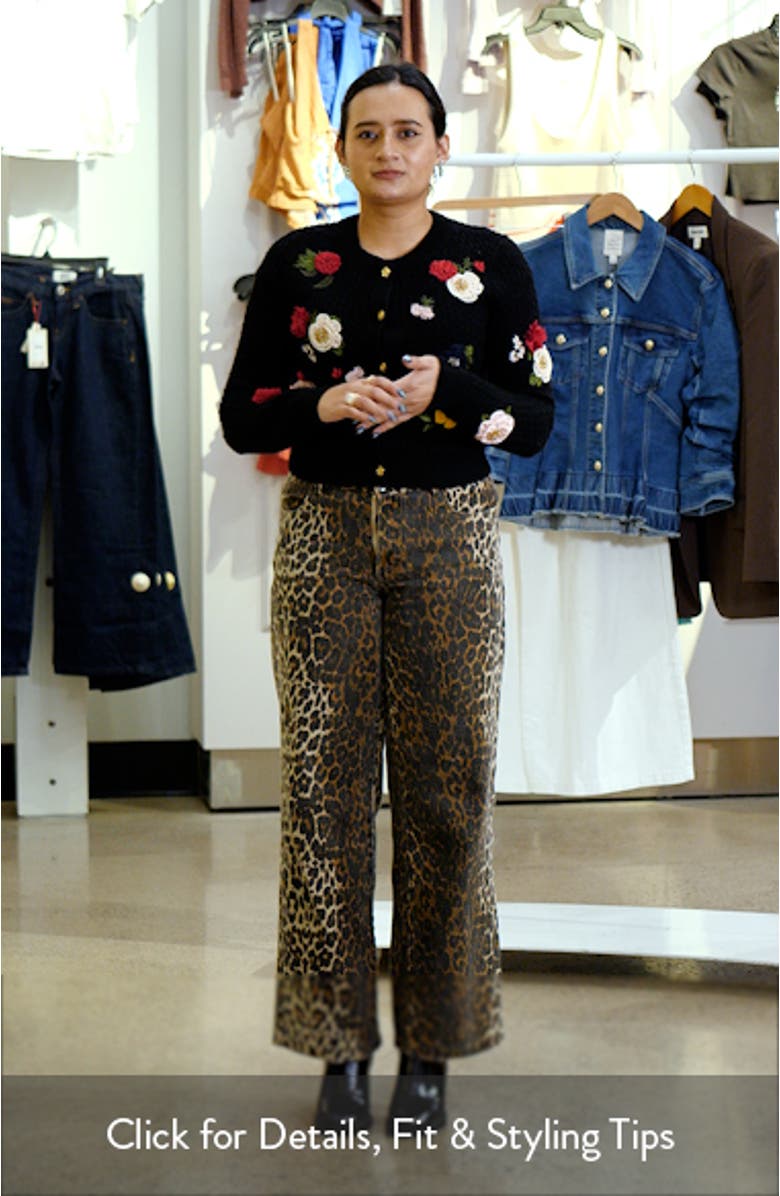 Dollie Floral Wool Blend Cardigan, sales video thumbnail