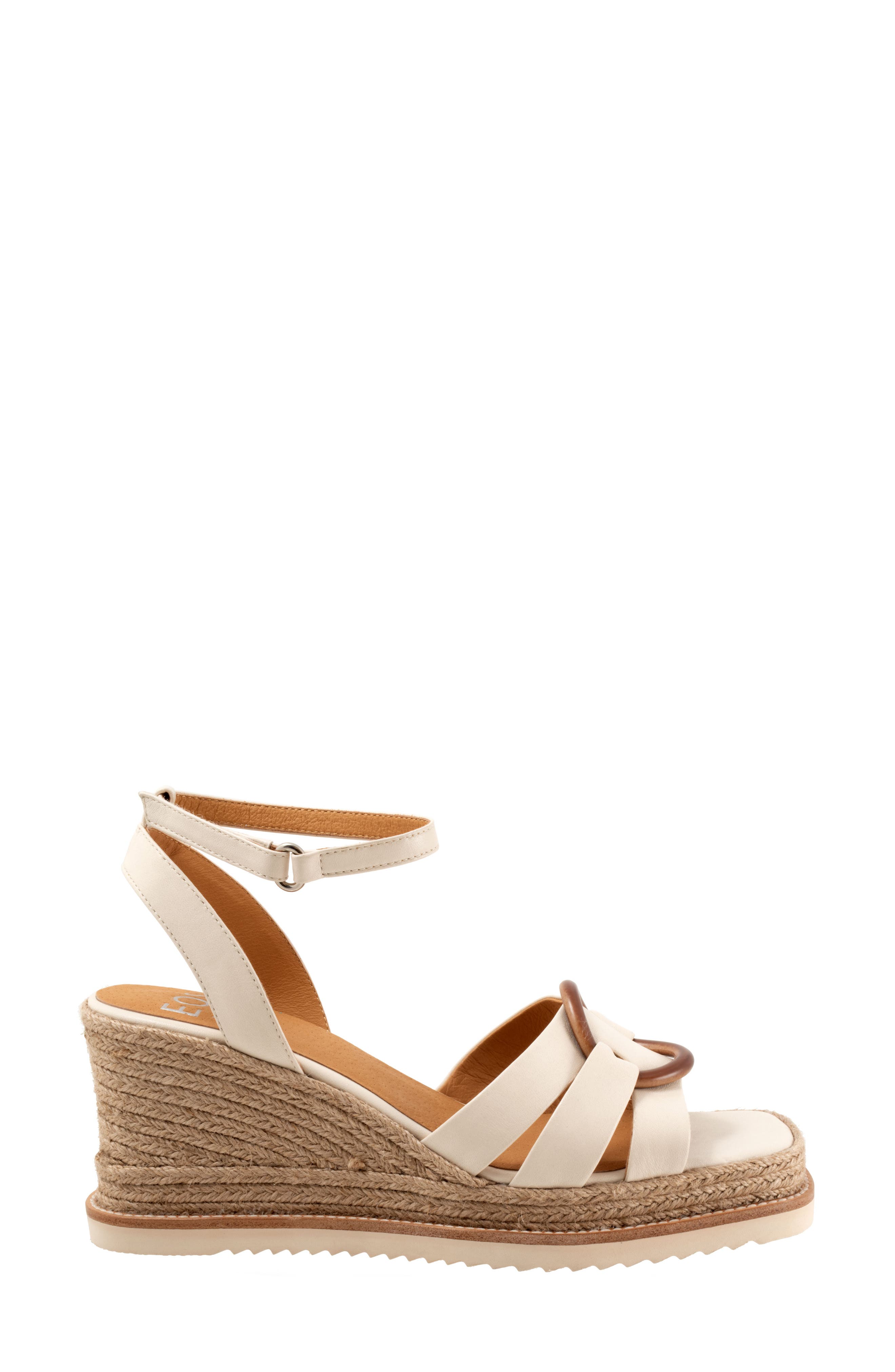 EOS FOOTWEAR Zeline Platform Wedge Sandal, Alternate, color, Bone