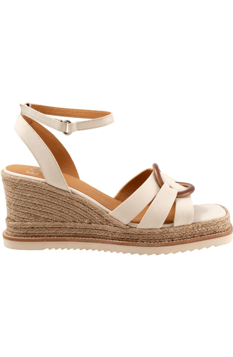 EOS FOOTWEAR Zeline Platform Wedge Sandal, Alternate, color, Bone