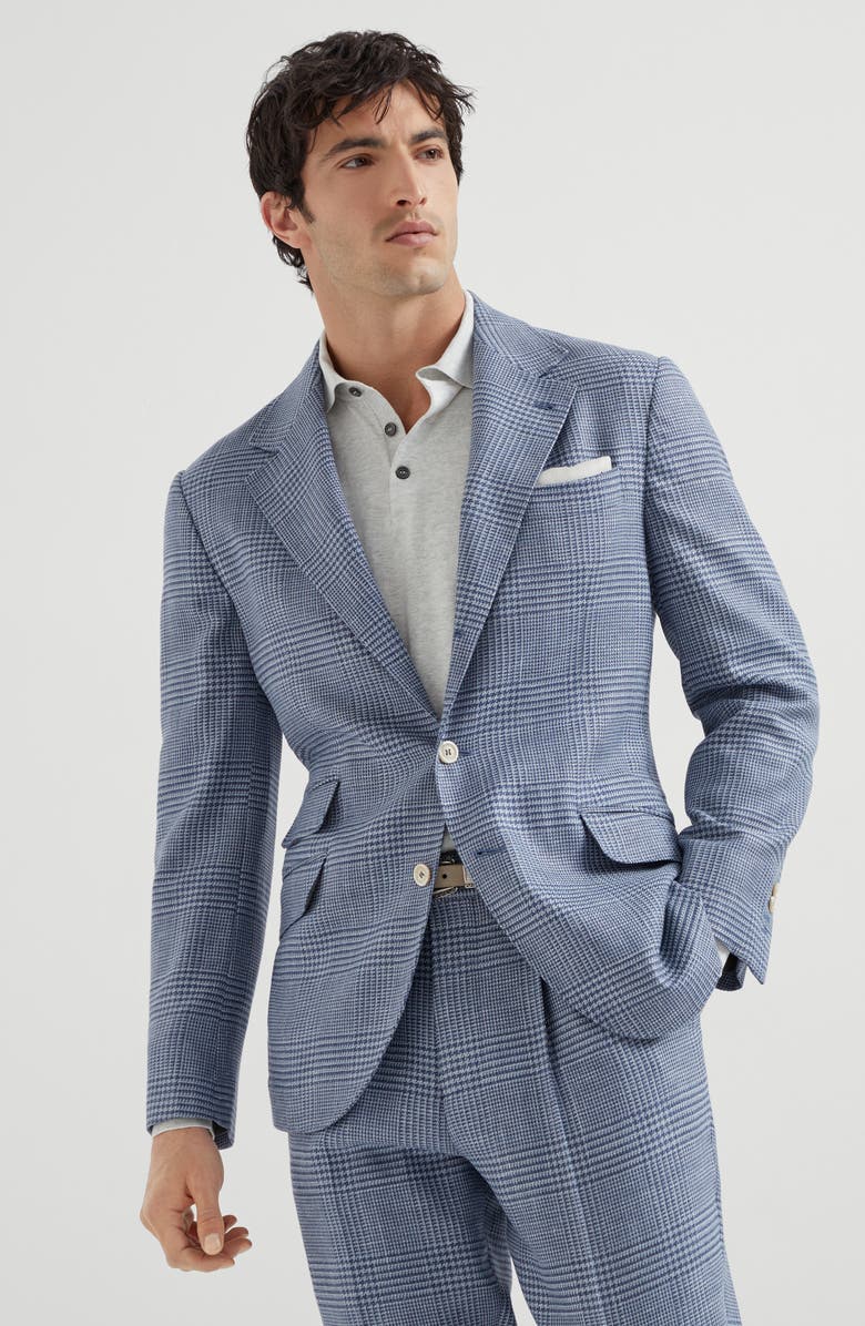 Brunello Cucinelli Deconstructed Cavallo blazer, Alternate, color, Denim