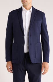 NORDSTROM RACK Shadow Plaid Knit Sport Coat