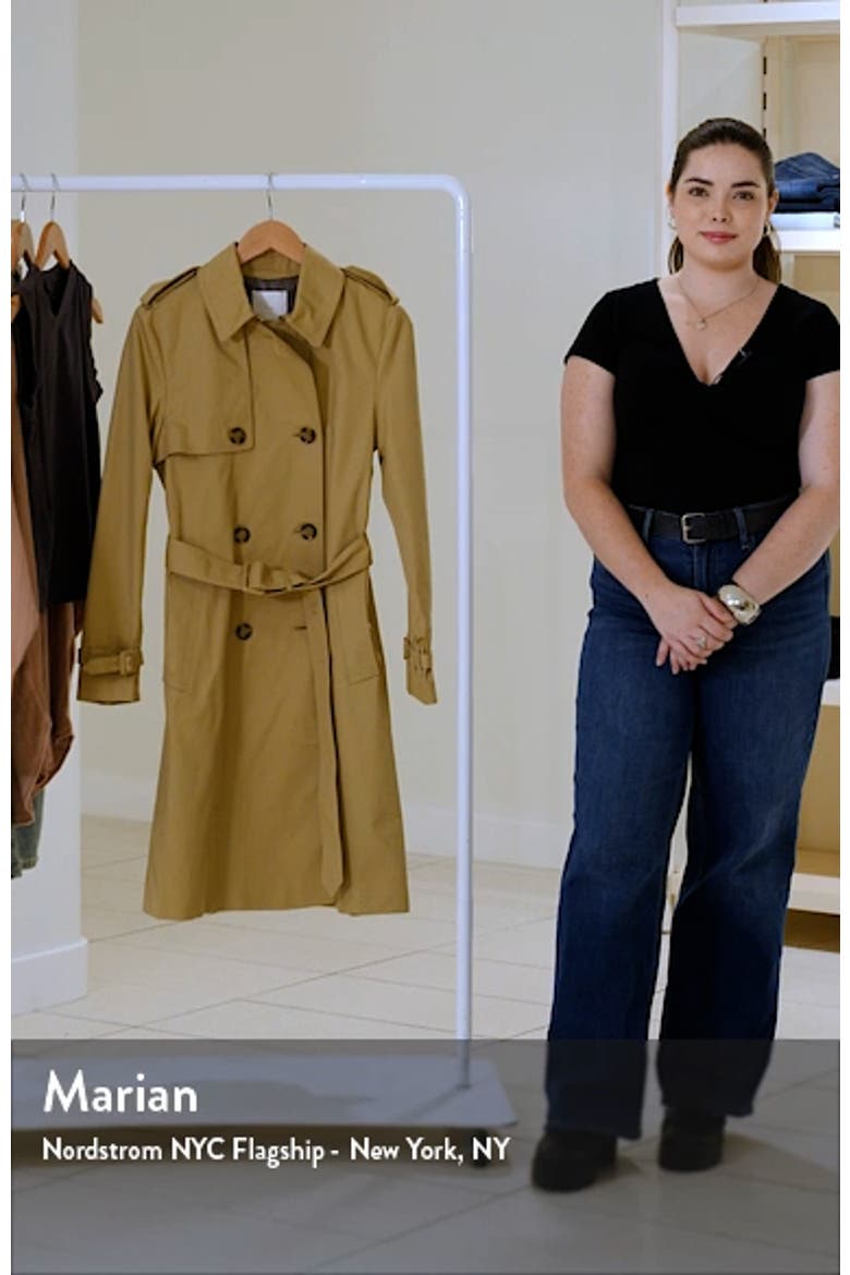 Classic Double Breasted Water Repellent Cotton Trench Coat video