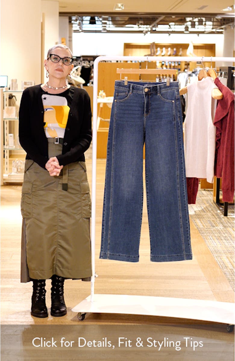 Sable Delilah Puff Sleeve Belted Denim Midi Dress, sales video thumbnail