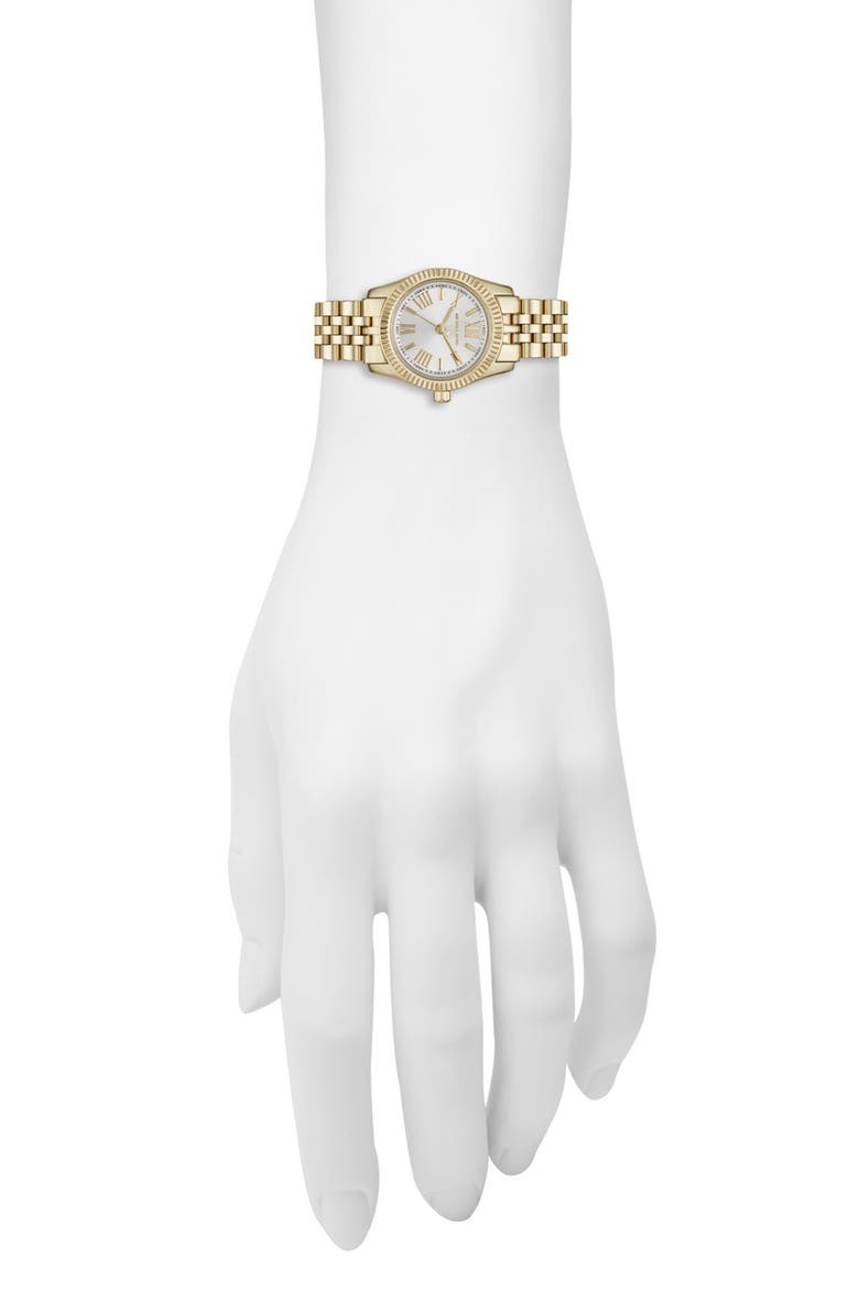 Michael Kors 'Petite Lexington' Bracelet Watch, 26mm, Alternate, color, GOLD
