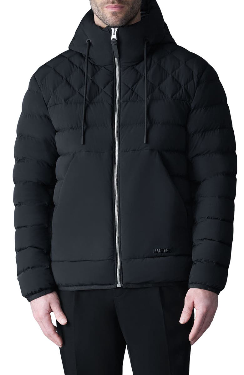 Mackage Bergen Recycled Down Insulated Jacket, Main, color, Black