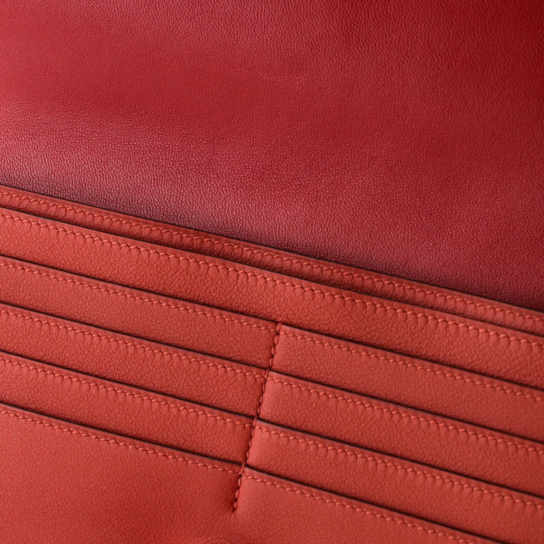 Dogon Recto Verso Wallet Leather, Alternate, color, Orange