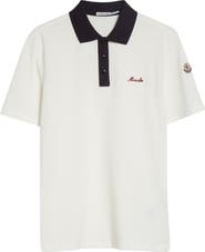 Moncler Logo Patch Cotton Piqué Polo