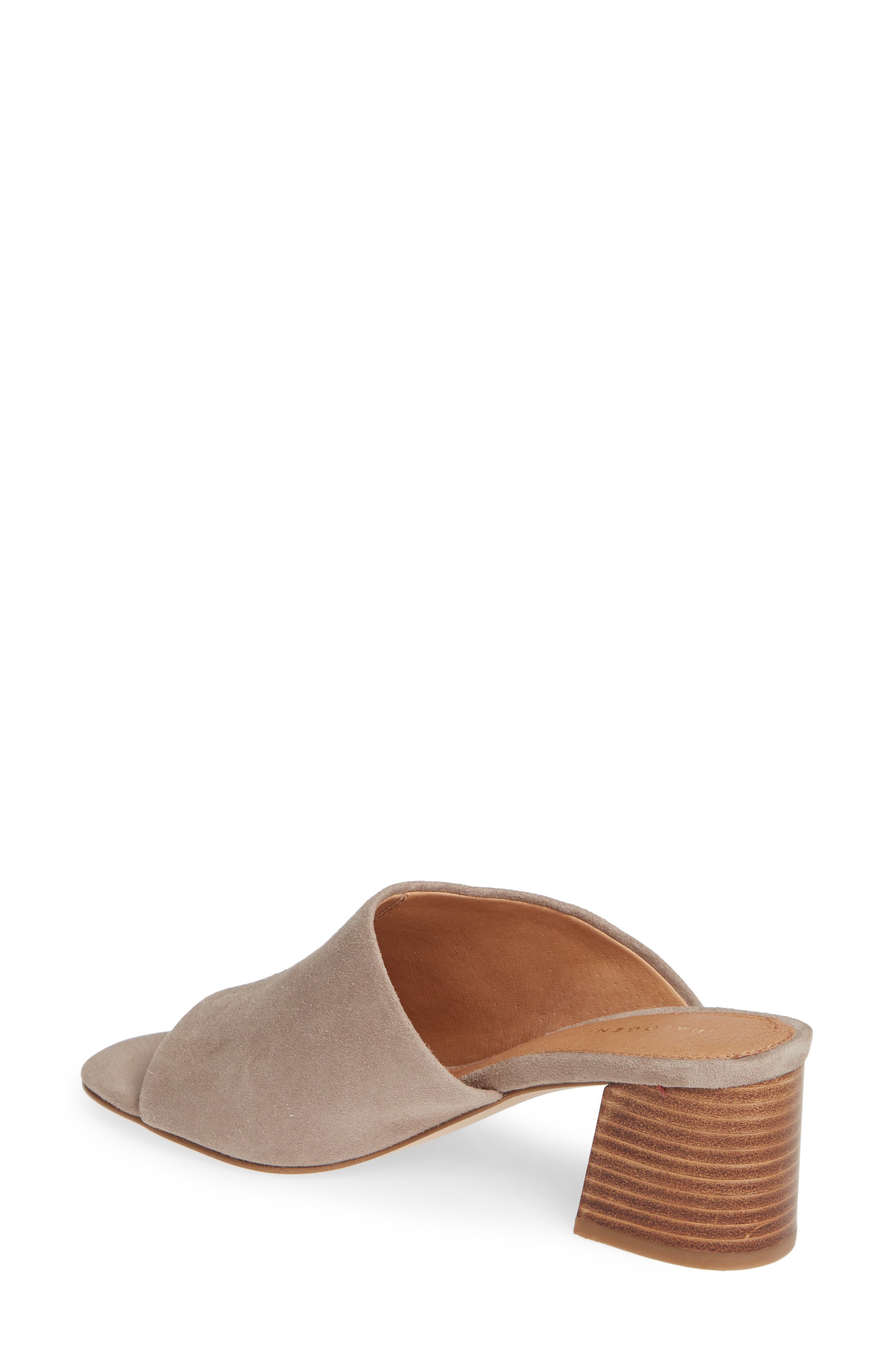 Faye Asymmetrical Slide Sandal, Alternate, color, STONE SUEDE