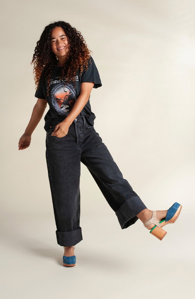 Charlotte Stone Maud Multicolor Ankle Strap Platform Clog, Alternate, color,