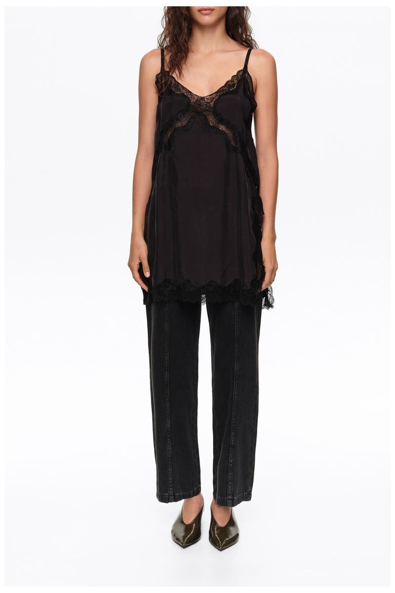 Straight Cropped Denim Trousers, Main, color, DENIM