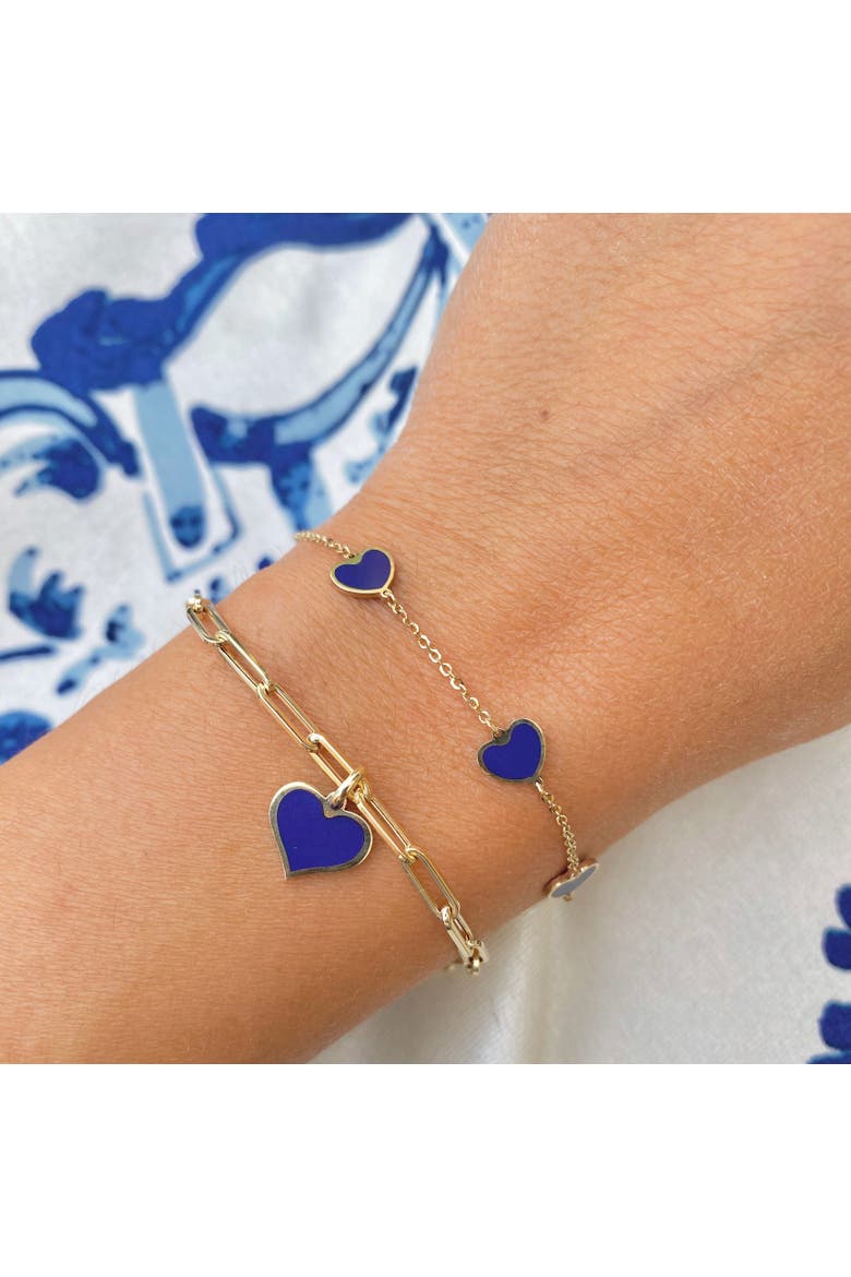 Large Paperclip Bracelet, Alternate, color, Yellow Gold