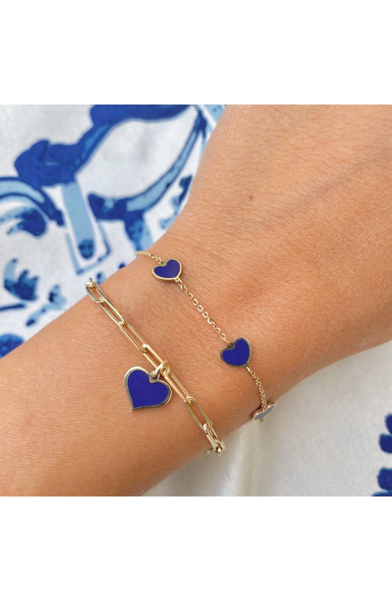 The Lovery Fine Jewelry Large Paperclip Bracelet, Alternate, color, Yellow Gold