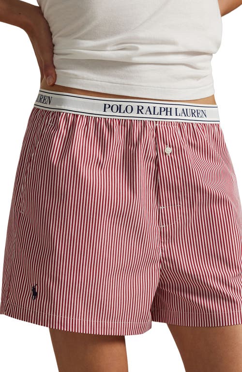 Polo Ralph Lauren Boxer Pajama Shorts In Pink