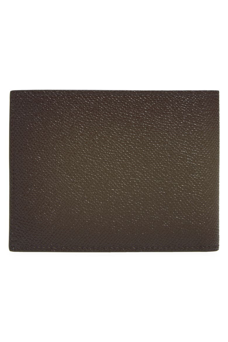 Micro Gancio Leather Bifold Wallet, Alternate, color, SPRUZZATURA NEW OLIVE NERO