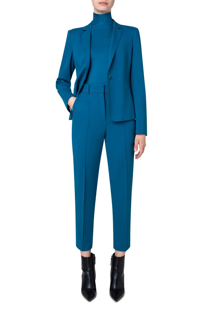 Akris punto Jersey Blazer, Alternate, color,